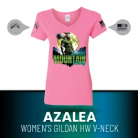 Mountain Readiness HW V-Neck T-Shirt_AZALEA