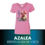 Beautiful HW V-Neck T-Shirt_AZALEA