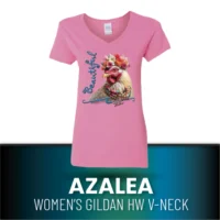 Beautiful HW V-Neck T-Shirt_AZALEA