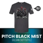 TACTI-COCKS Softstyle T-Shirt_PITCH BLACK MIST