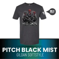 TACTI-COCKS Softstyle T-Shirt_PITCH BLACK MIST
