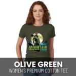 Mountain Readiness Women's Premium Cotton Tee Olive Green