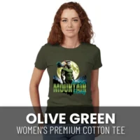 Mountain Readiness Women's Premium Cotton Tee Olive Green
